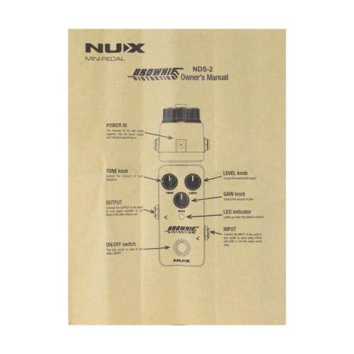 PEDAL DE EFECTO BROWNIE DISTORTION