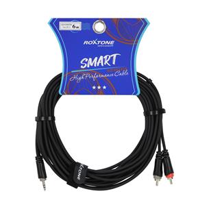 CABLE DISCMAN 2 PLUG RCA X 1 PLUG 3.5 ST 6MT