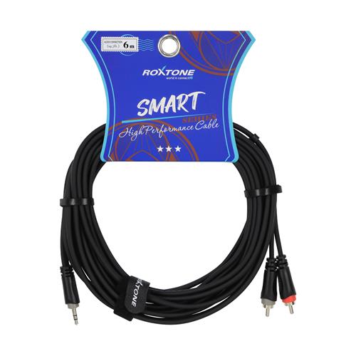 CABLE DISCMAN 2 PLUG RCA X 1 PLUG 3.5 ST 6MT