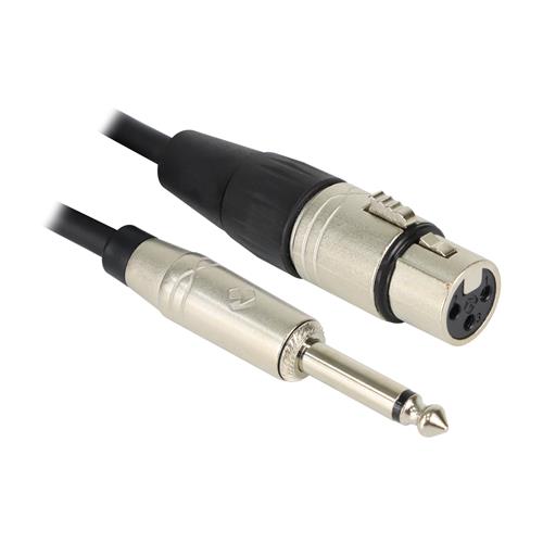 CABLE PARA MICROFONO 1 PLUG 6.3 MN X 1 JACK CANON 3MT