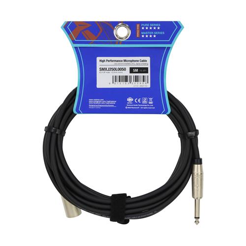 CABLE PARA MICROFONO 1 PLUG 6.3 MN X 1 PLUG CANON 5M