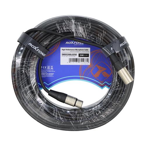 CABLE PARA MICROFONO 1 PLUG CANON X 1 JACK CANON 25MT