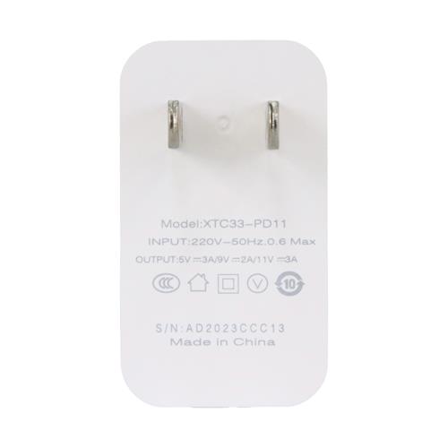 ADAPTADOR DE CORRIENTE CARGA RAPIDA CON CABLE USB X TIPO C