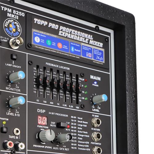 AMPLIFICADOR TIPO CONSOLA 500W 10 CANALES