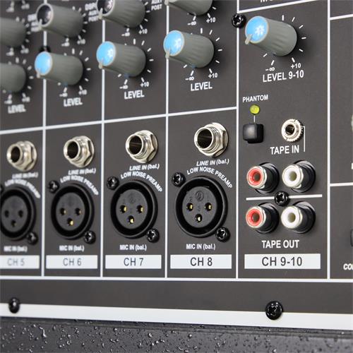 AMPLIFICADOR TIPO CONSOLA 500W 10 CANALES