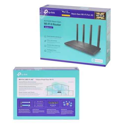 ROUTER WIFI 6 AX1500 4 ANTENAS 4 PUERTOS LAN - CLA