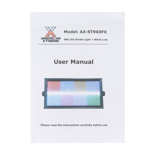 LUZ LED PANEL FIJO 864PCS RGB + STROBE