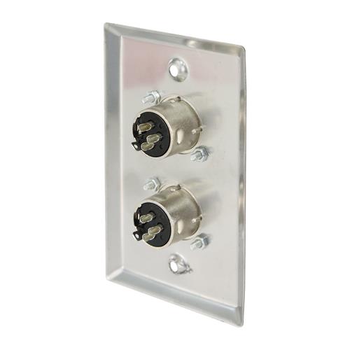 PLACA DE PARED CON 2 JACK CANON (XLR) - OFERTA