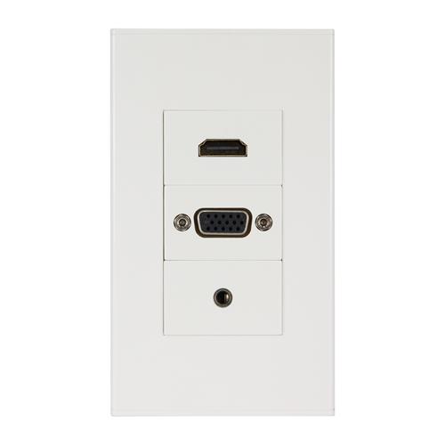 PLACA DE PARED CON/VGA/USB/3.5/HDMI (FACEPLATE)