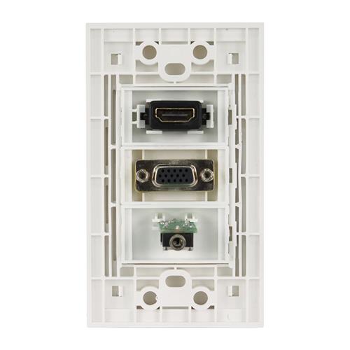 PLACA DE PARED CON HDMI/VGA/3.5 (FACEPLATE)