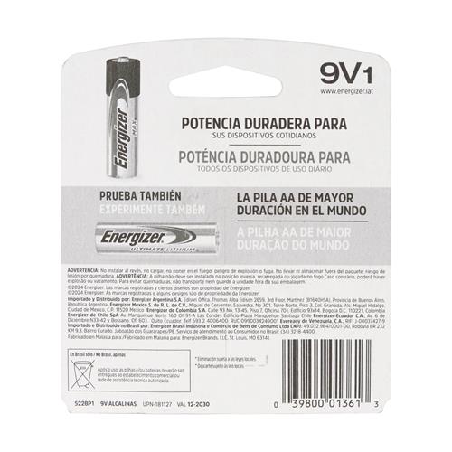 PILA 9V ALCALINA MAX BLISTER X 1P - DIST