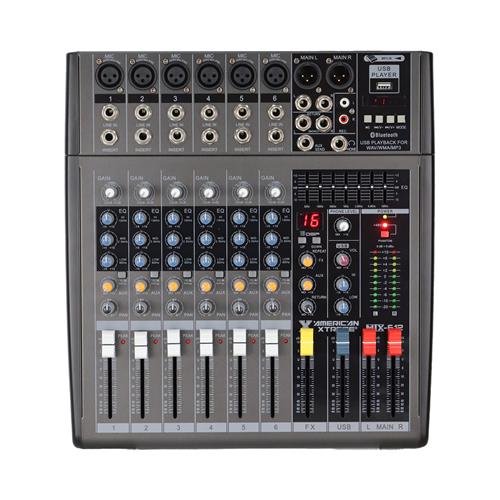 CONSOLA PASIVA 6 CH C/USB/BT/EQ/FX