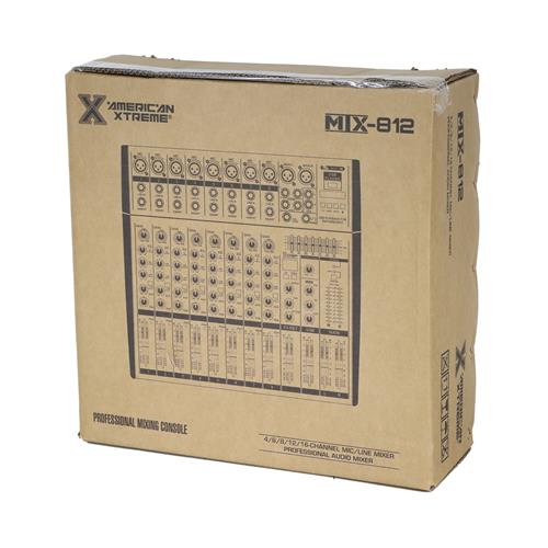 CONSOLA PASIVA 8 CANALES CON USB/BLUETOOTH/EQ/FX