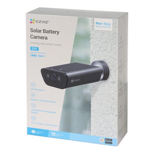 CAMARA IP WIFI EXTERIOR C/BATERIA 8MP C/PANEL SOLAR/4K - CLA