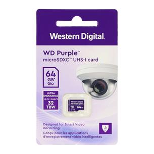 TARJETA MICRO SD 64 GB WD PURPLE - CLA