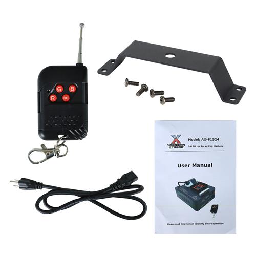MAQUINA DE HUMO VERTICAL 1500W CON LUZ LED - DESC