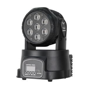 LUZ LED MINI ROBOTICA 7x10W/4 EN 1 RGB+UV