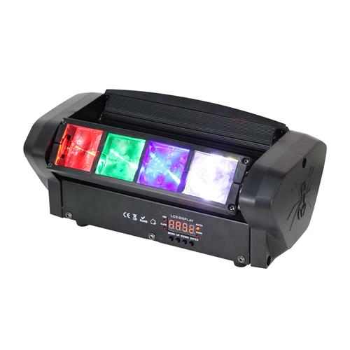 LUZ LED ROBOTICA M-SPIDER BEAM 8X3W RGBW - DESC