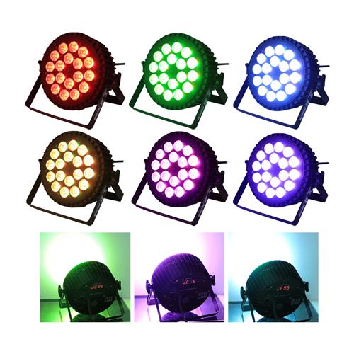 LUZ LED PAR 18X18W/6 EN 1 RGBWA+UV