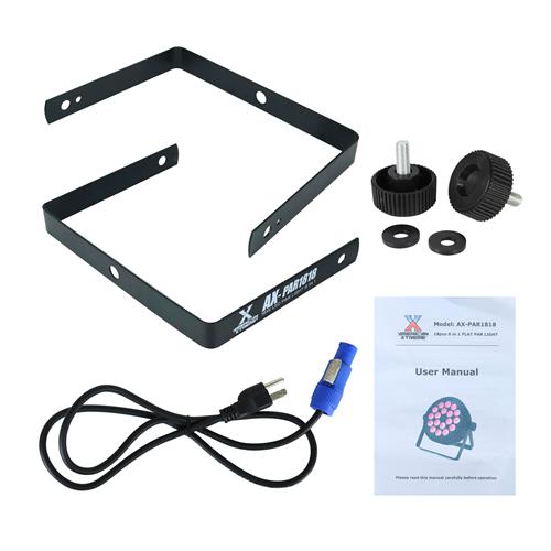 LUZ LED PAR 18X18W/6 EN 1 RGBWA+UV