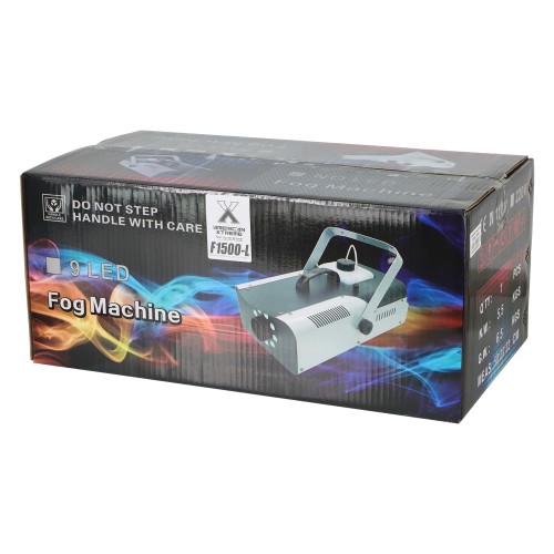 MAQUINA DE HUMO 1500W CON LUZ LED RGB - DESC