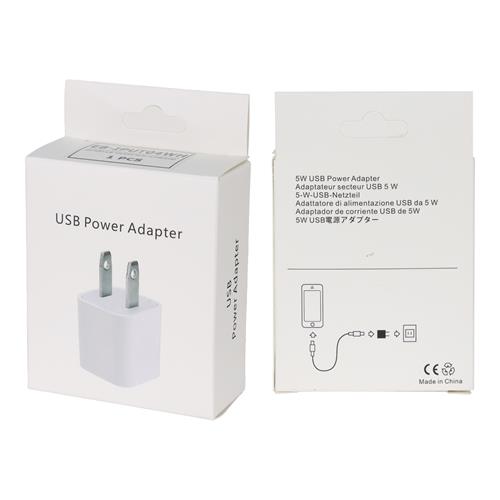 ADAPTADOR DE CORRIENTE INTELIGENTE 5V-1A CON USB BLANCO