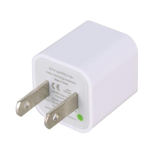 ADAPTADOR DE CORRIENTE INTELIGENTE 5V-1A CON USB BLANCO