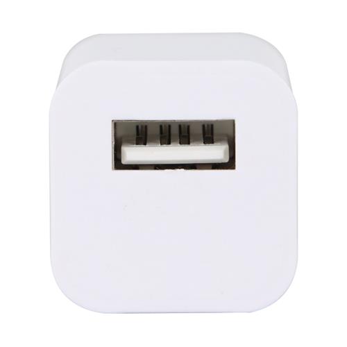 ADAPTADOR DE CORRIENTE INTELIGENTE 5V-1A CON USB BLANCO