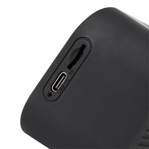 PARLANTE MP3 PORTATIL/RELOJ/ALARMA/TF/FM/BLUETOOTH NEGRO - DESC