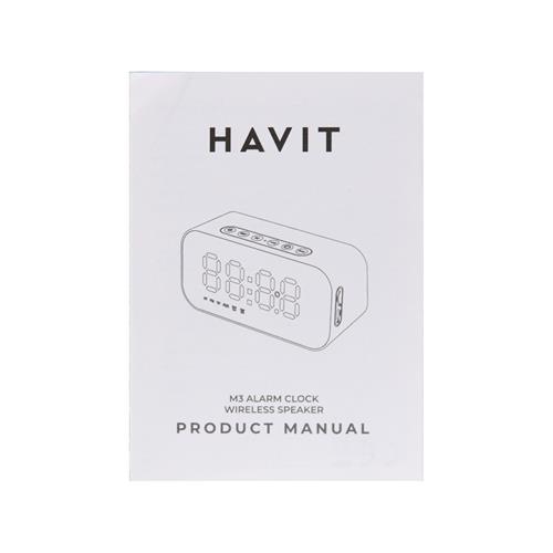 PARLANTE MP3 PORTATIL/RELOJ/ALARMA/TF/FM/BLUETOOTH NEGRO - DESC