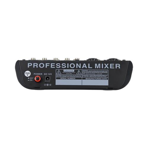 CONSOLA PASIVA 4 CANALES CON USB/BLUETOOTH/FX/PC LINK