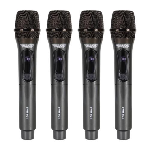 MICROFONO INALAMBRICO 4PCS UHF PERFORMANCE RECARGABLE