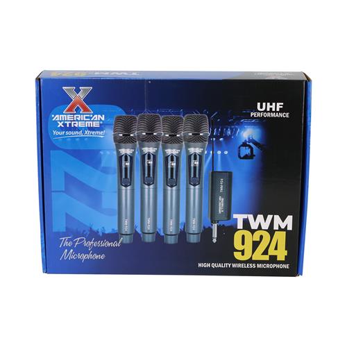 MICROFONO INALAMBRICO 4PCS UHF PERFORMANCE RECARGABLE