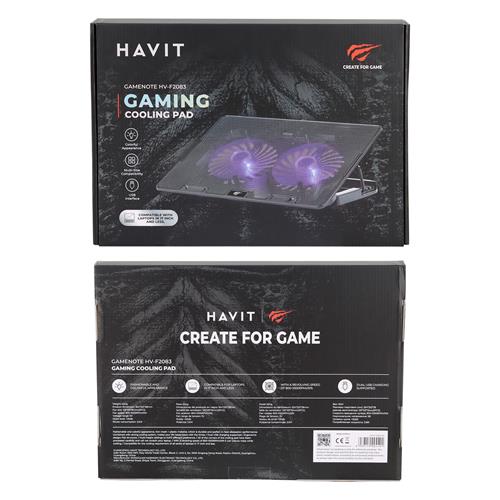 VENTILADOR PARA LAPTOP X2 CON LUZ/INCLINACION