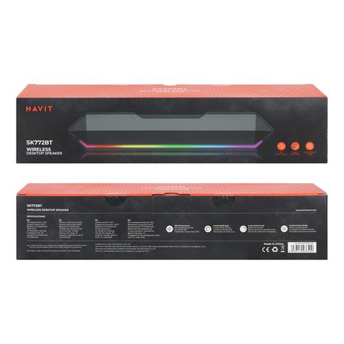 PARLANTE MULTIMEDIA MINI BARRA SONIDO CON LED/USB/TF/AUX/BLUETOOTH