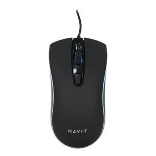 MOUSE USB 4 BOTONES CON LUZ LED GAMER NEGRO