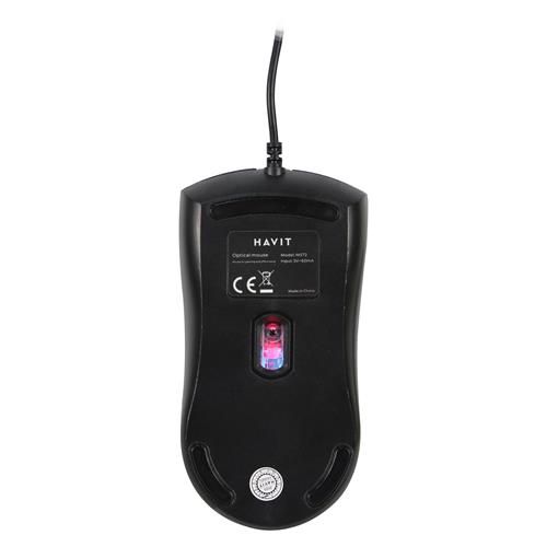 MOUSE USB 4 BOTONES CON LUZ LED GAMER GRIS