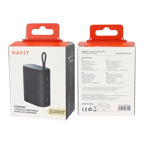PARLANTE MP3 PORTATIL CON TF/AUXILIAR/BLUETOOTH NEGRO