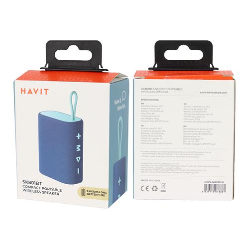 PARLANTE MP3 PORTATIL CON TF/AUXILIAR/BLUETOOTH AZUL