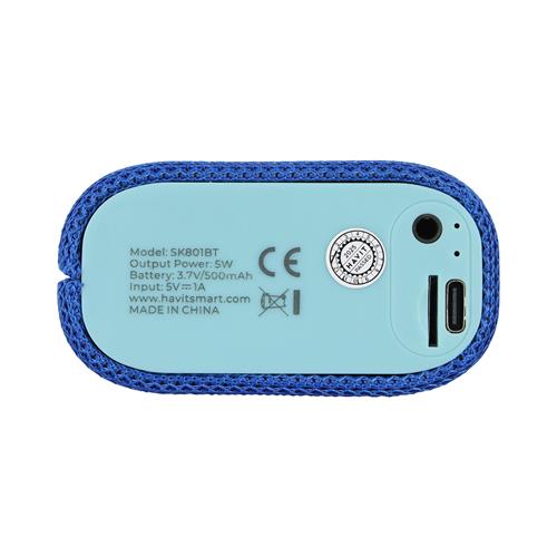 PARLANTE MP3 PORTATIL CON TF/AUXILIAR/BLUETOOTH AZUL