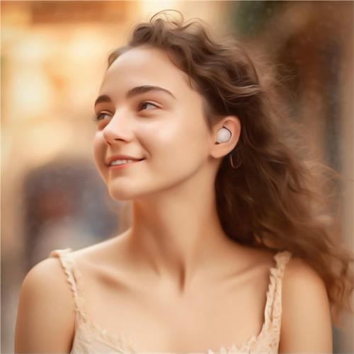 AUDIFONOS INALAMBRICOS TWS EARBUDS BEIGE