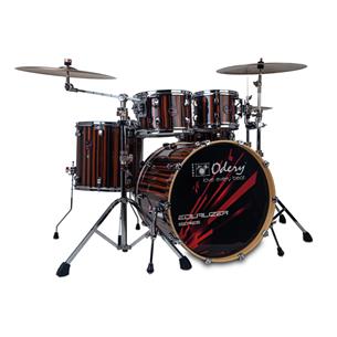 BATERIA ACUSTICA EQUALIZER 220 5PCS/HARDWARE LAQUEADO EBANO - DESC