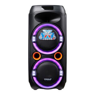 CAJA AMPLIFICADA  PORTATIL 2x6.5 PULGADAS 20000W C/LED - DESC