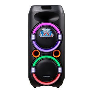 CAJA AMPLIFICADA  PORTATIL 2x8 PULGADAS 30000W C/LED - DESC