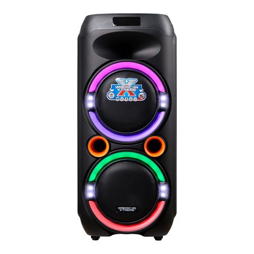 CAJA AMPLIFICADA  PORTATIL 2x8 PULGADAS 30000W C/LED - DESC