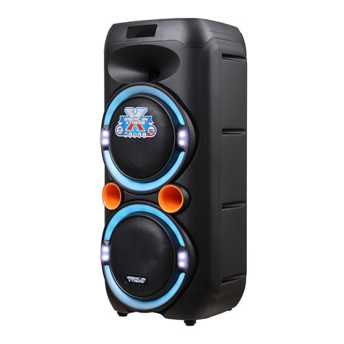 CAJA AMPLIFICADA  PORTATIL 2x8 PULGADAS 30000W C/LED - DESC