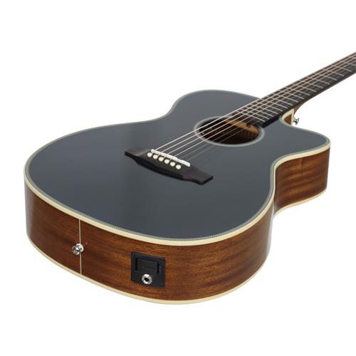 GUITARRA ELECTROACUSTICA ESSENCE NEGRO TOP SEMIBRILLANTE - DESC