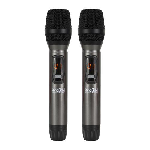 MICROFONO INALAMBRICO DOBLE UHF AEDO SERIES