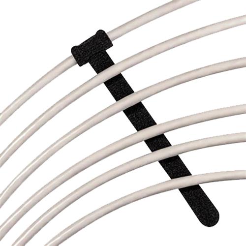 CINCHOS SUJETACABLES DE VELCRO/NEGROx10 - CLA