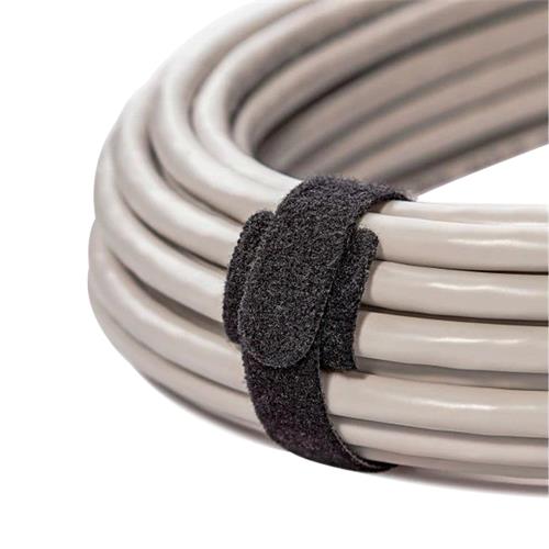 CINCHOS SUJETACABLES DE VELCRO/NEGROx10 - CLA
